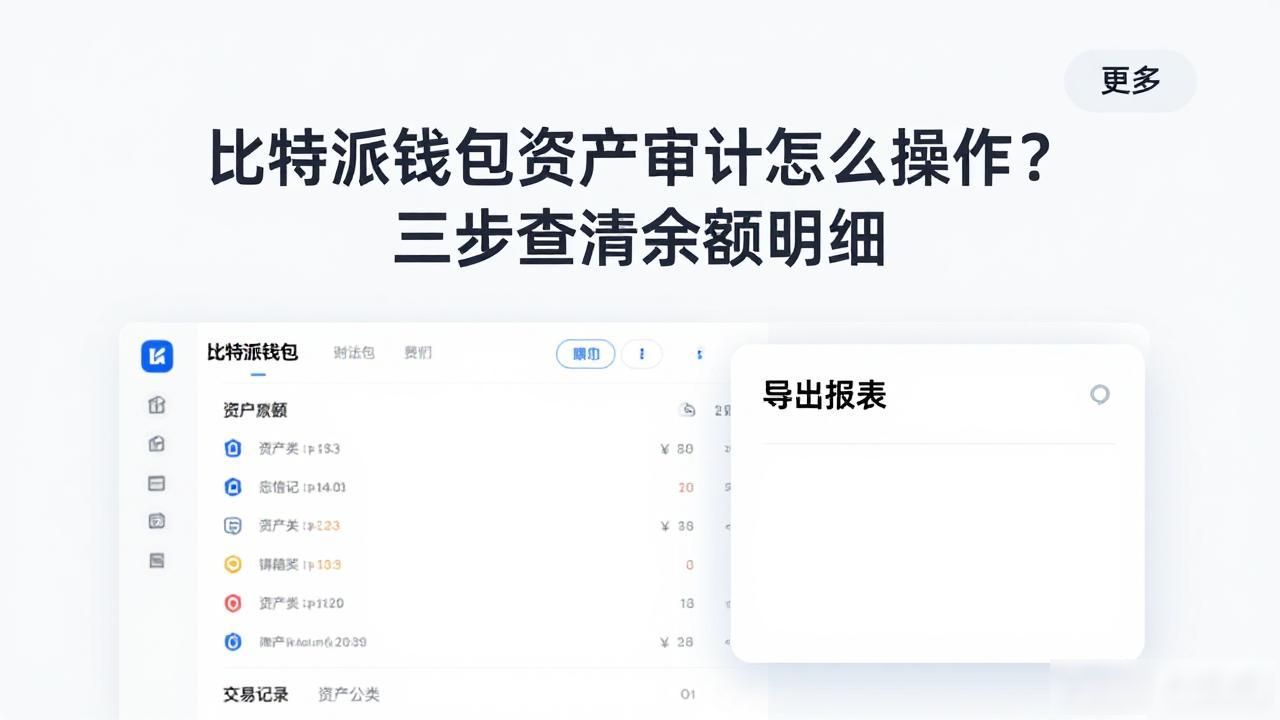 比特派钱包资产审计怎么操作？三步查清余额明细