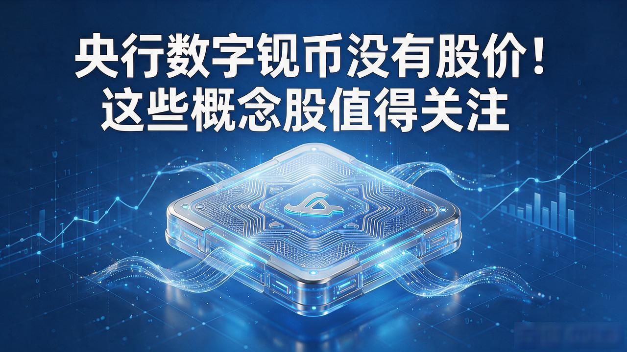 央行数字货币没有股价！这些概念股值得关注