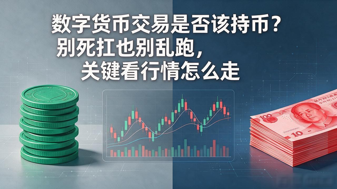 数字货币交易是否该持币？别死扛也别乱跑，关键看行情怎么走