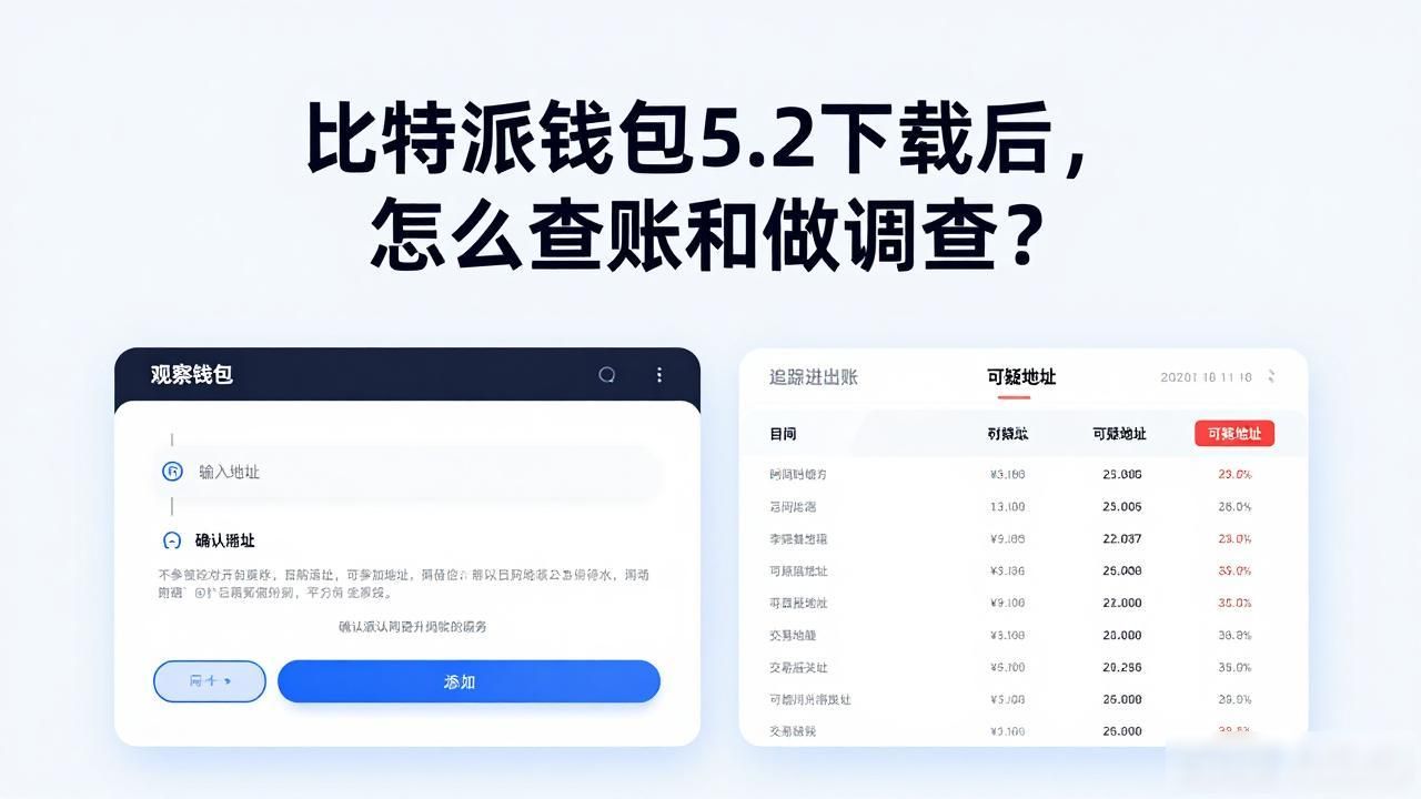比特派钱包5.2下载后，怎么查账和做调查？