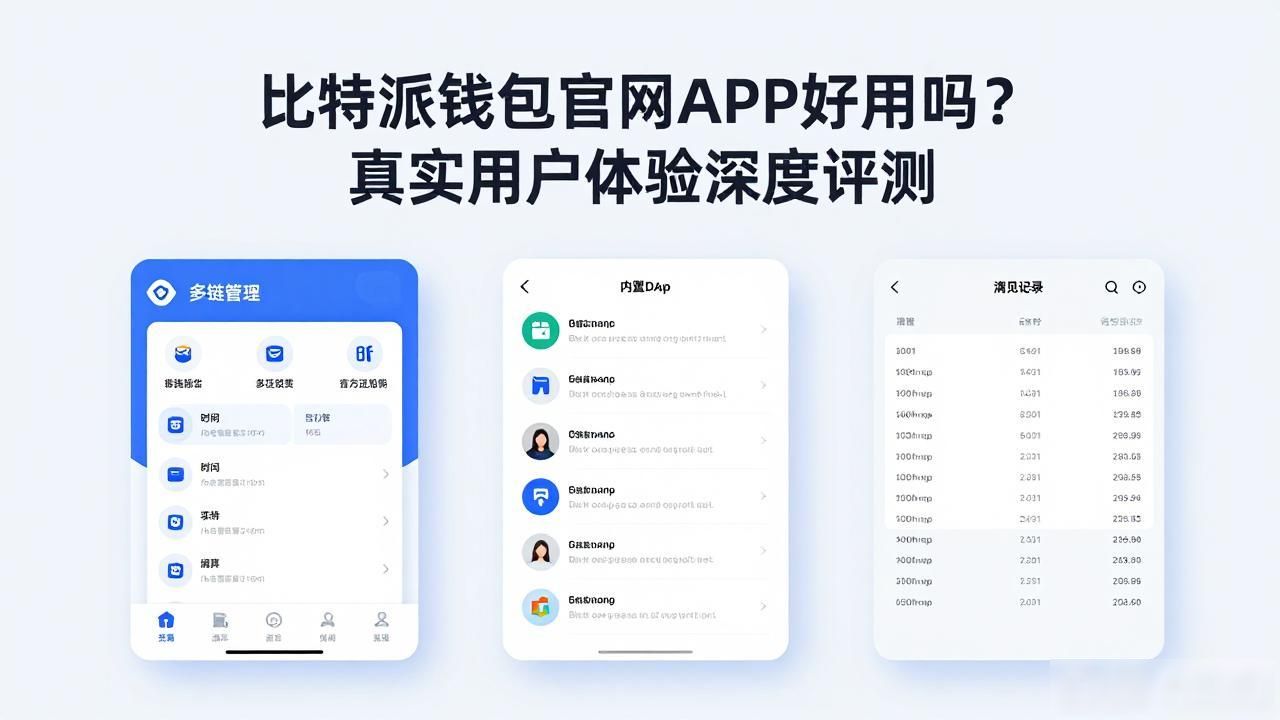 比特派钱包官网APP好用吗？真实用户体验深度评测