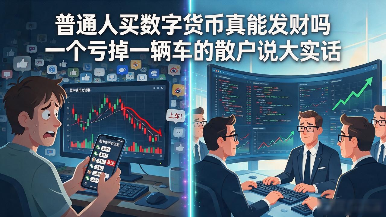 普通人买数字货币真能发财吗 一个亏掉一辆车的散户说大实话