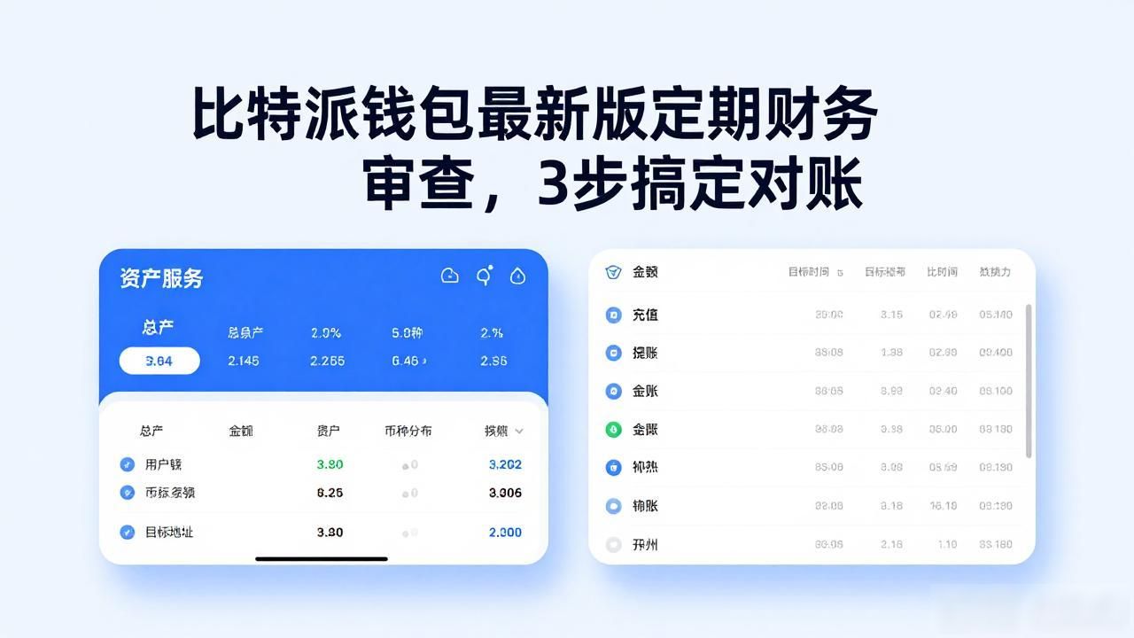 比特派钱包最新版定期财务审查，3步搞定对账