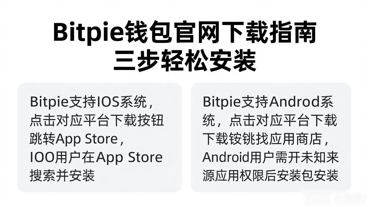 Bitpie钱包官网下载指南 三步轻松安装