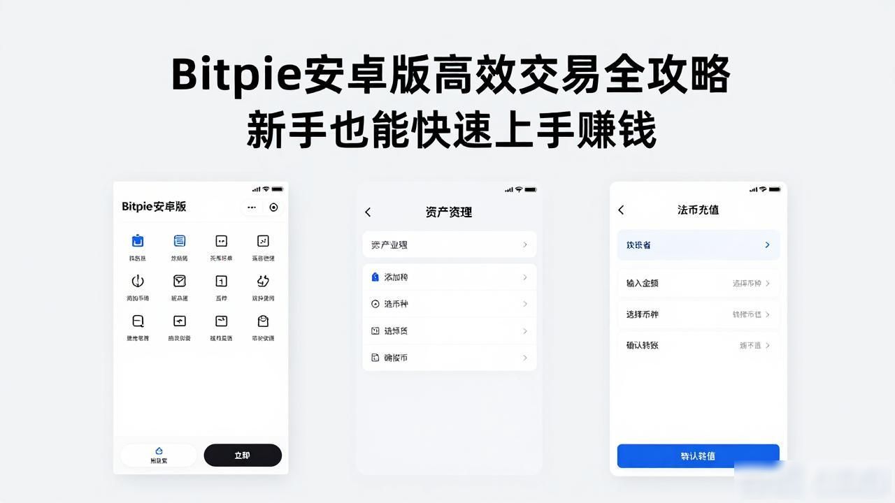 Bitpie安卓版高效交易全攻略 新手也能快速上手赚钱