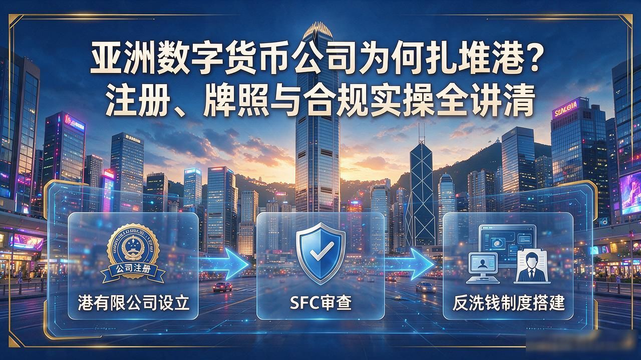 亚洲数字货币公司为何扎堆港？注册、牌照与合规实操全讲清
