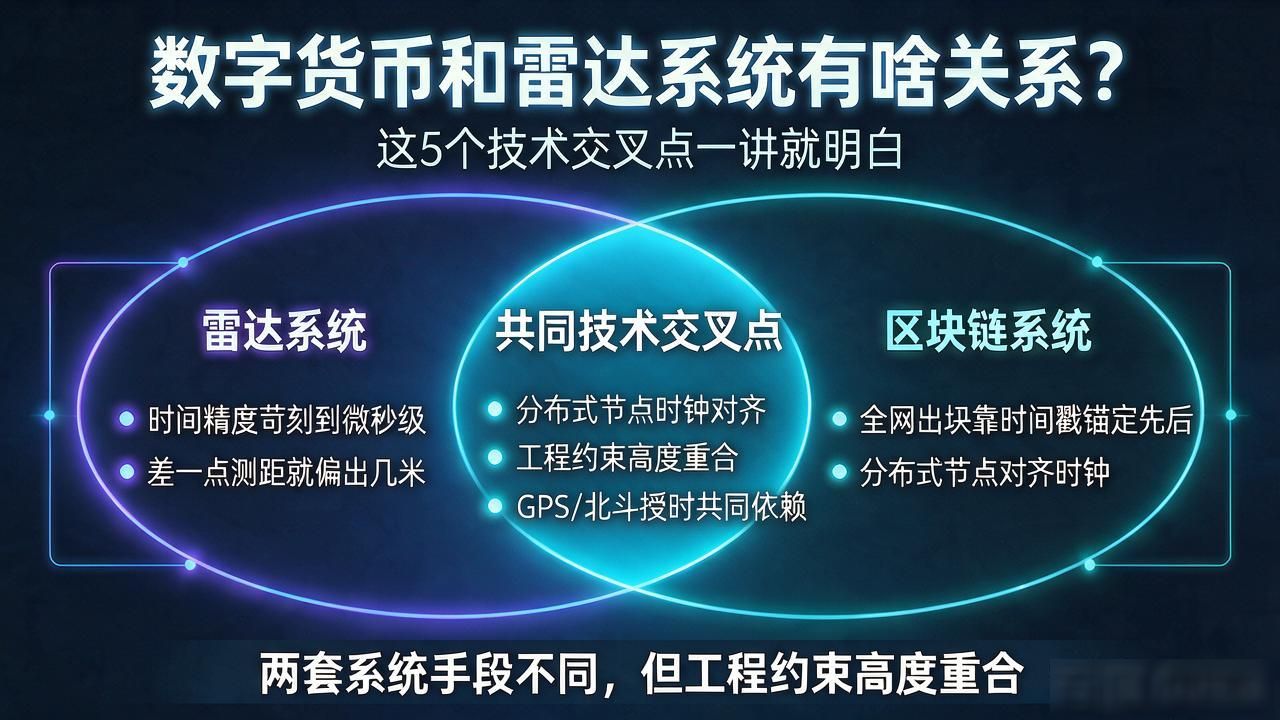 数字货币和雷达系统有啥关系？这5个技术交叉点一讲就明白