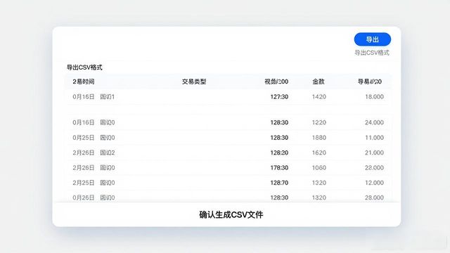 比特派导出交易记录教程