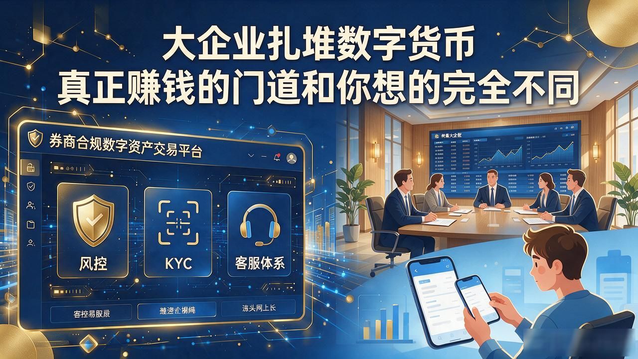 大企业扎堆数字货币 真正赚钱的门道和你想的完全不同