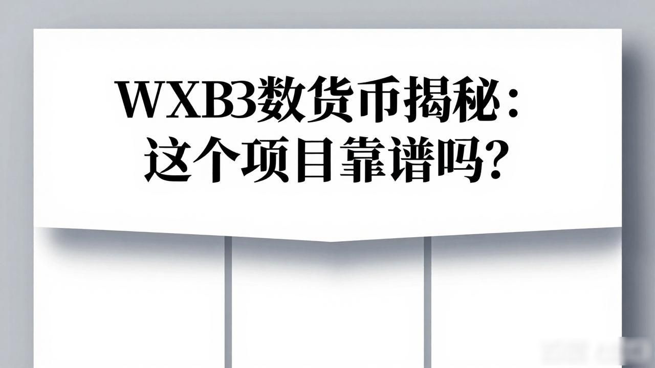 WXB数字货币揭秘：这个项目靠谱吗？