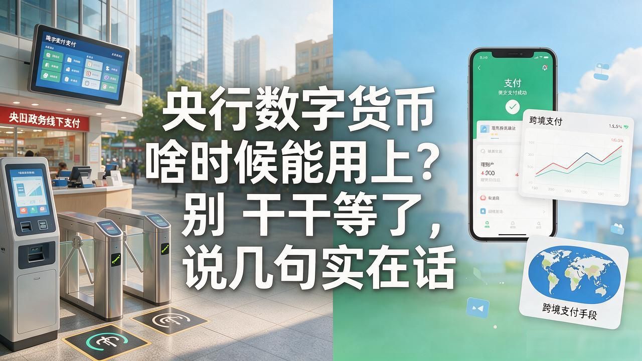 央行数字货币啥时候能用上？别干等了，说几句实在话