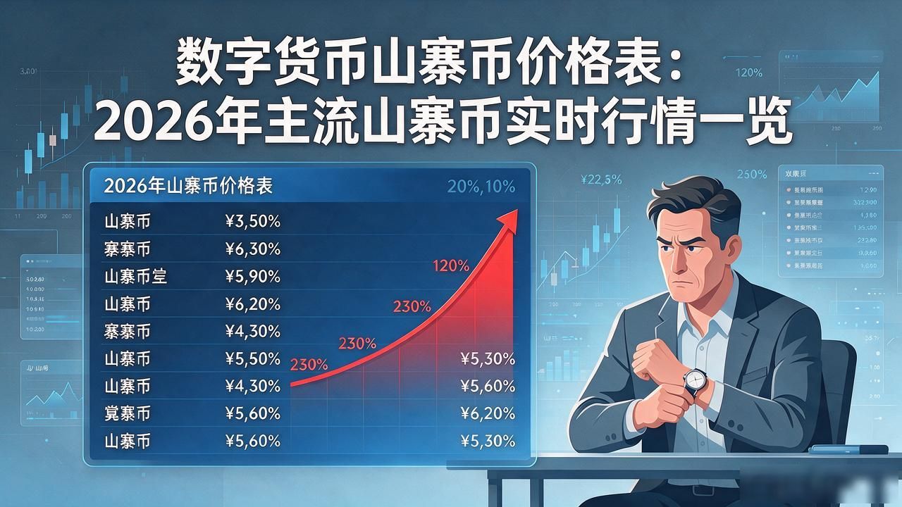 数字货币山寨币价格表：2026年主流山寨币实时行情一览