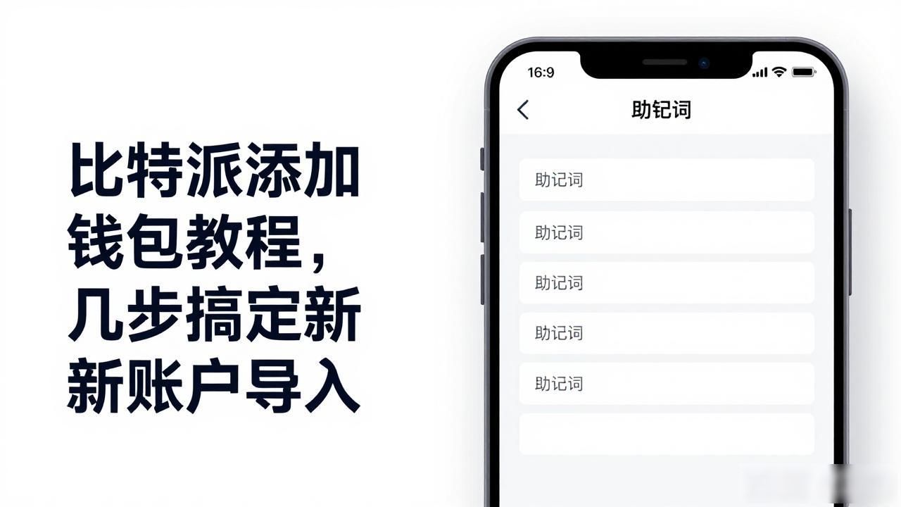 比特派添加钱包教程，几步搞定新账户导入