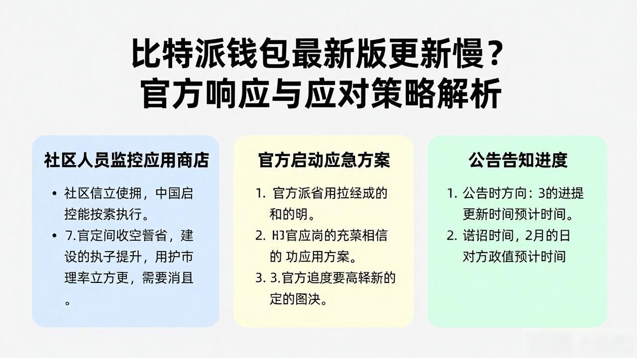 比特派钱包最新版更新慢？官方响应与应对策略解析