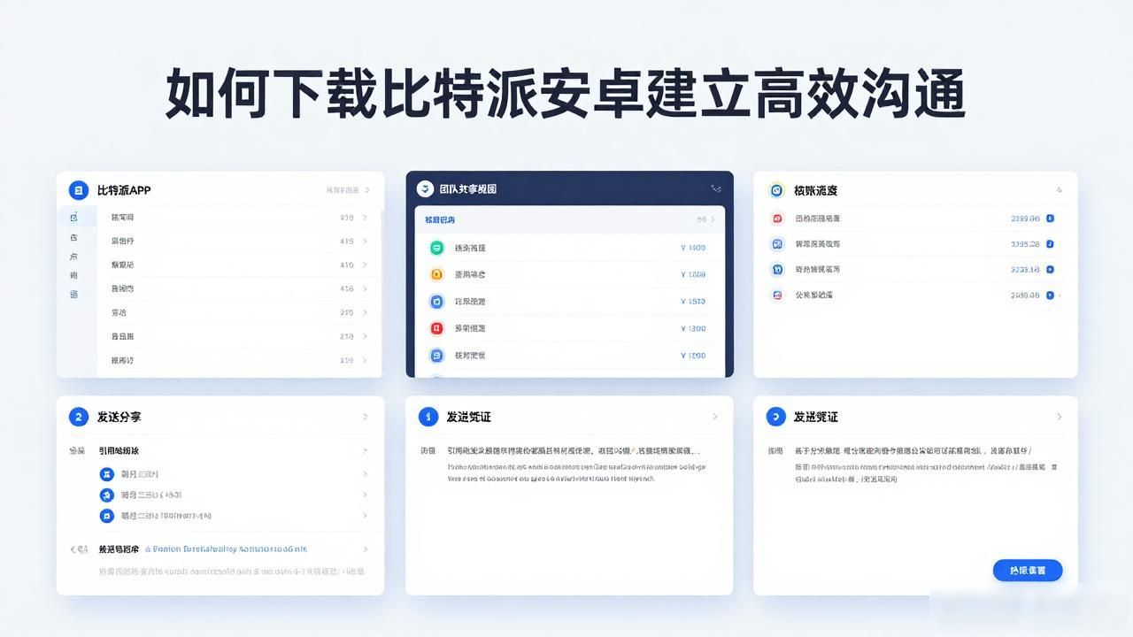 如何下载比特派安卓建立高效沟通