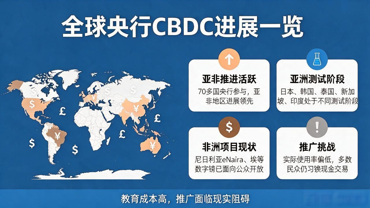 哪些国家有数字货币？70多国央行CBDC进展一览