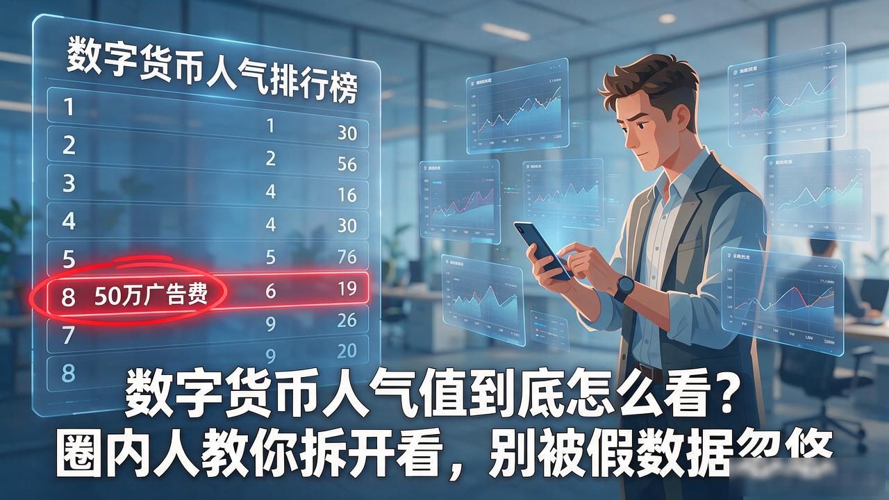 数字货币人气值到底怎么看？圈内人教你拆开看，别被假数据忽悠