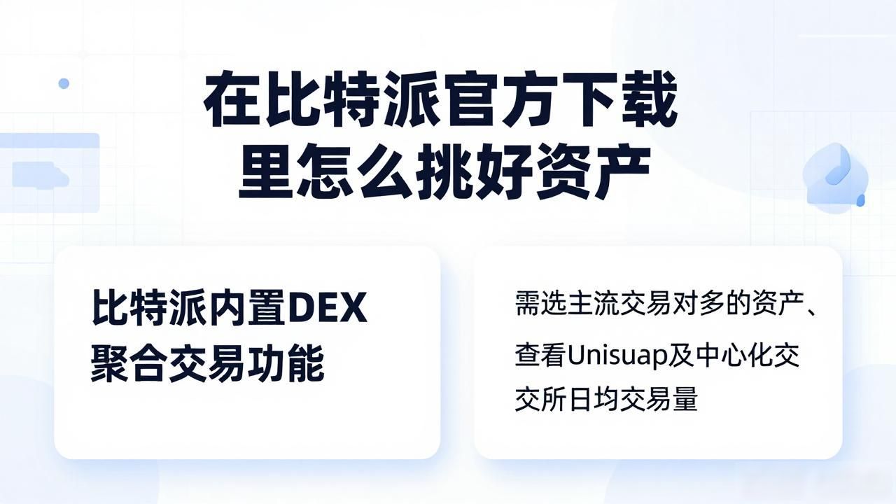 在比特派官方下载里怎么挑好资产