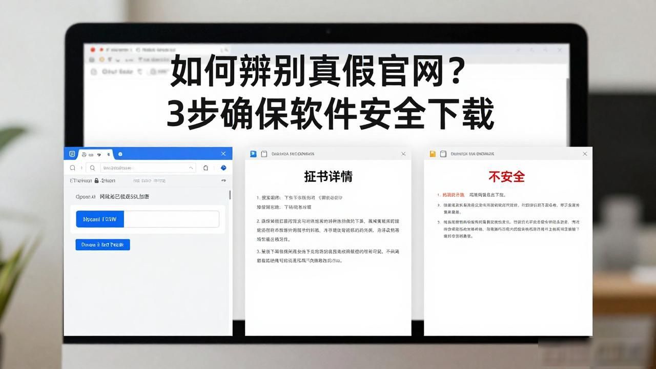 如何辨别真假官网？3步确保软件安全下载