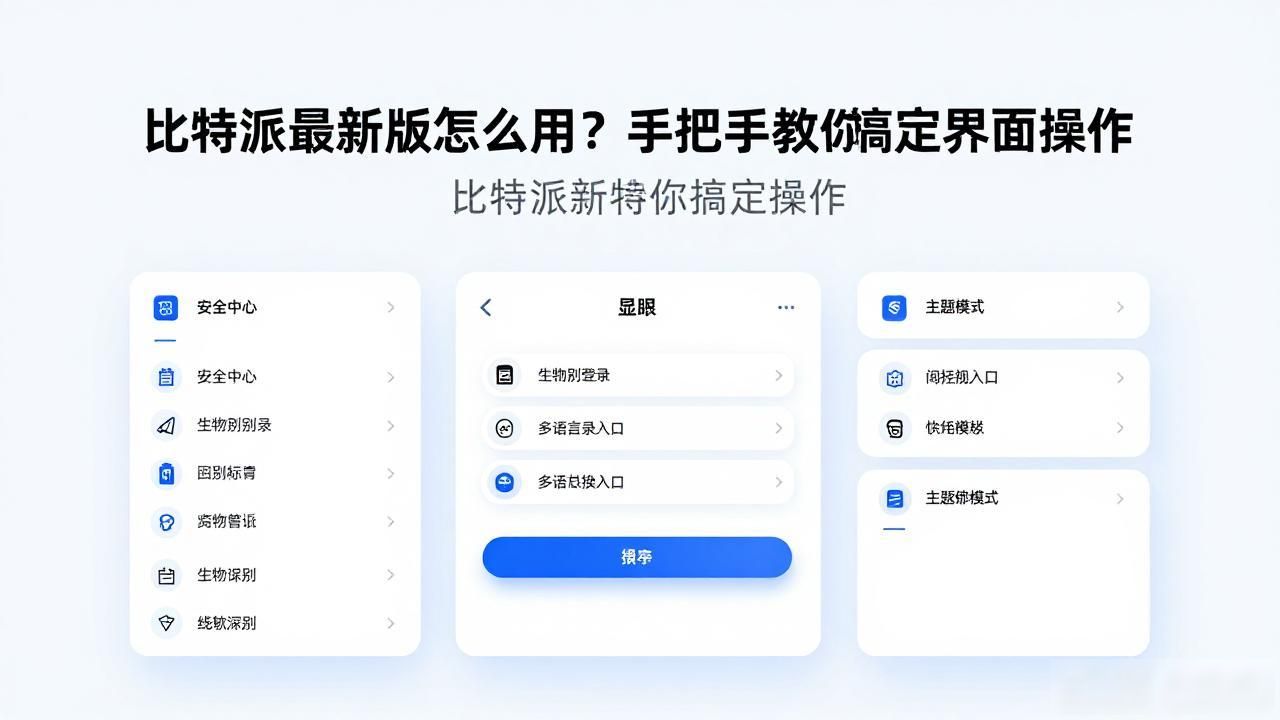 比特派最新版怎么用？手把手教你搞定界面操作