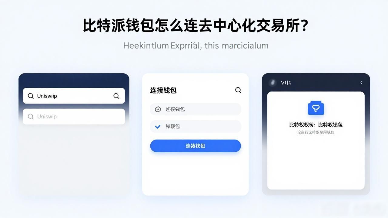 比特派钱包怎么连去中心化交易所？