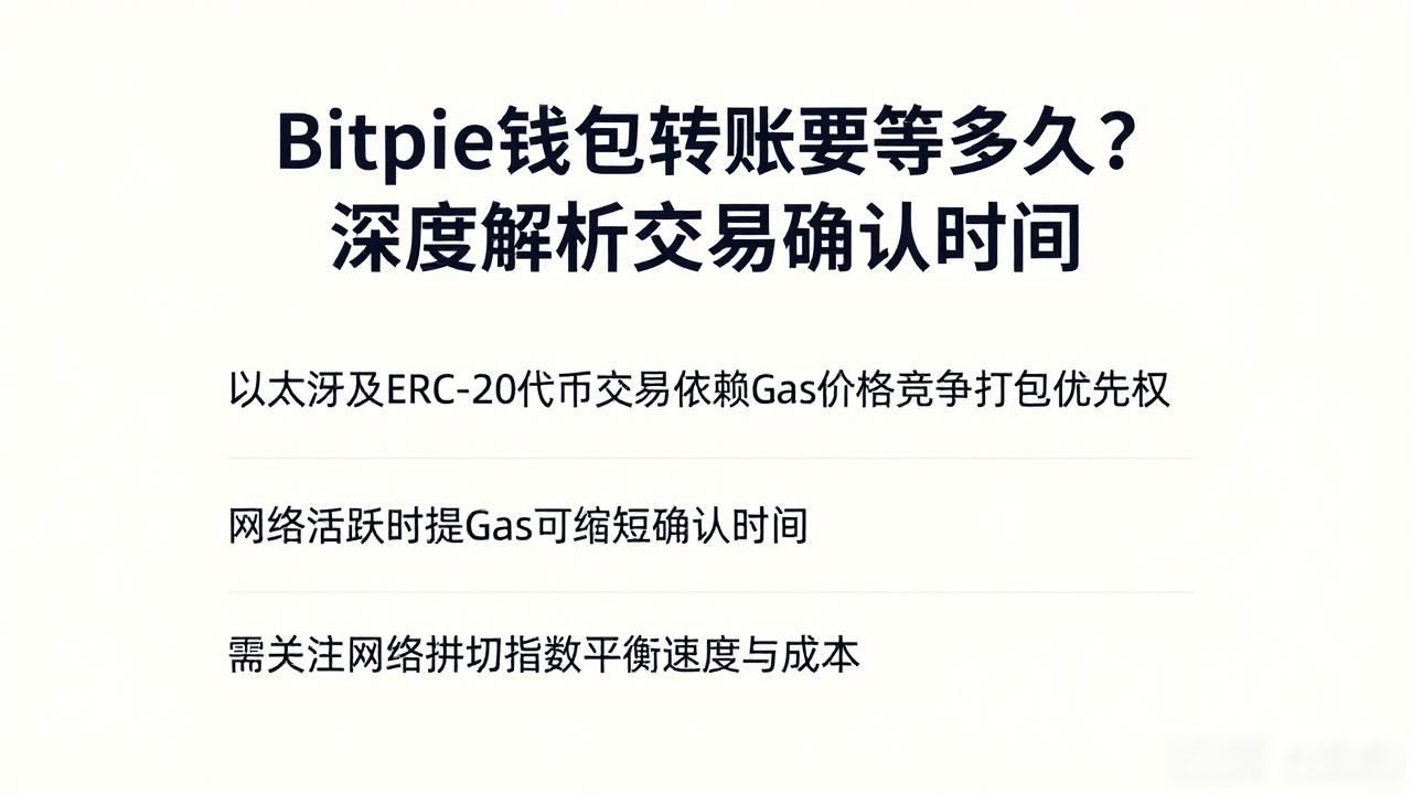 Bitpie钱包转账要等多久？深度解析交易确认时间
