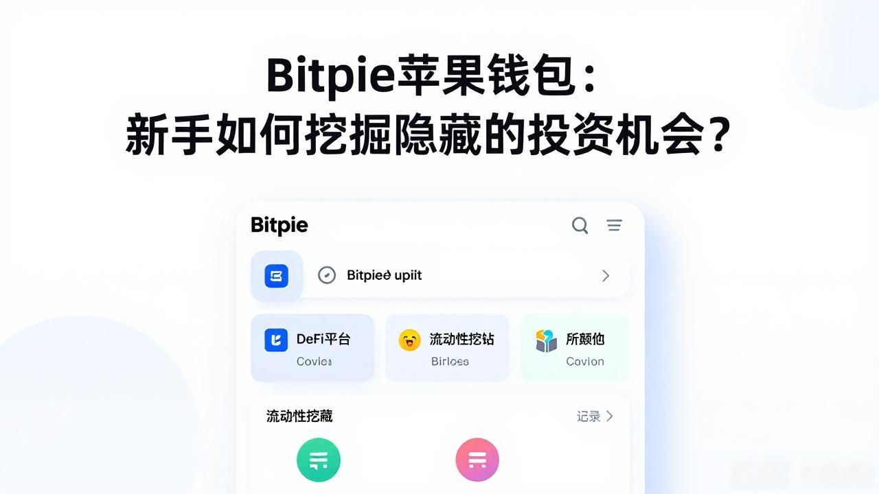 Bitpie苹果钱包：新手如何挖掘隐藏的投资机会？