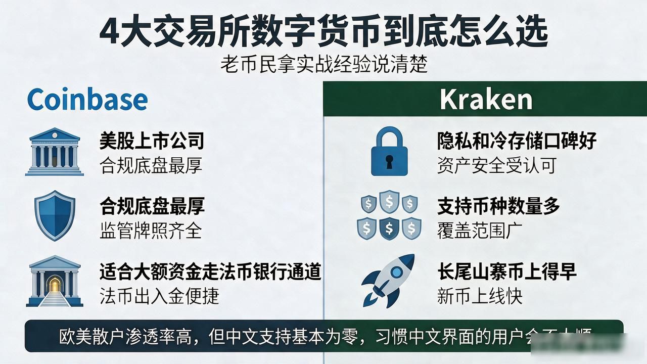 4大交易所数字货币到底怎么选，老币民拿实战经验说清楚