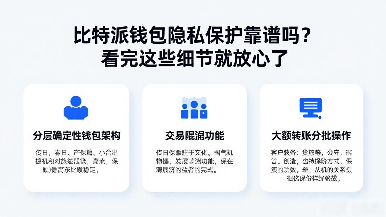 比特派钱包隐私保护靠谱吗？看完这些细节就放心了