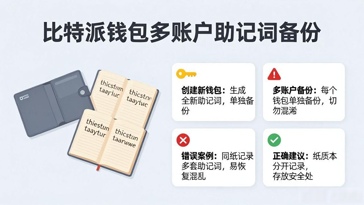 比特派钱包多账户管理，一篇讲清楚