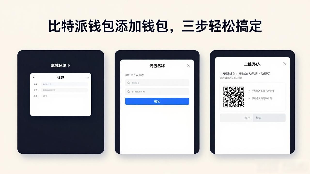 比特派钱包添加钱包，三步轻松搞定