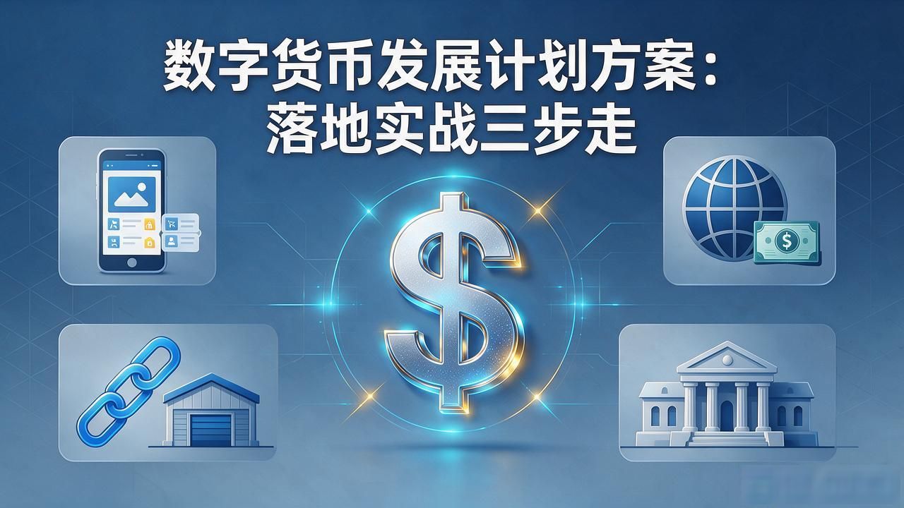 数字货币发展计划方案：落地实战三步走