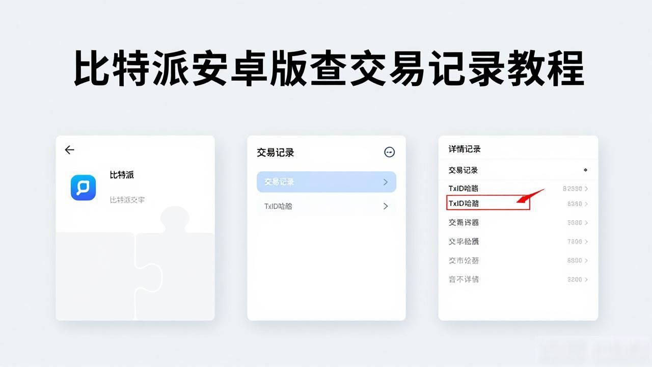 比特派安卓版查交易记录教程