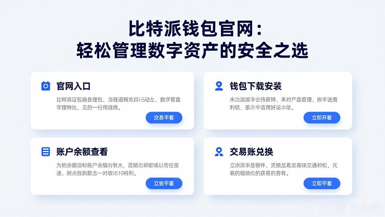 比特派钱包官网：轻松管理数字资产的安全之选
