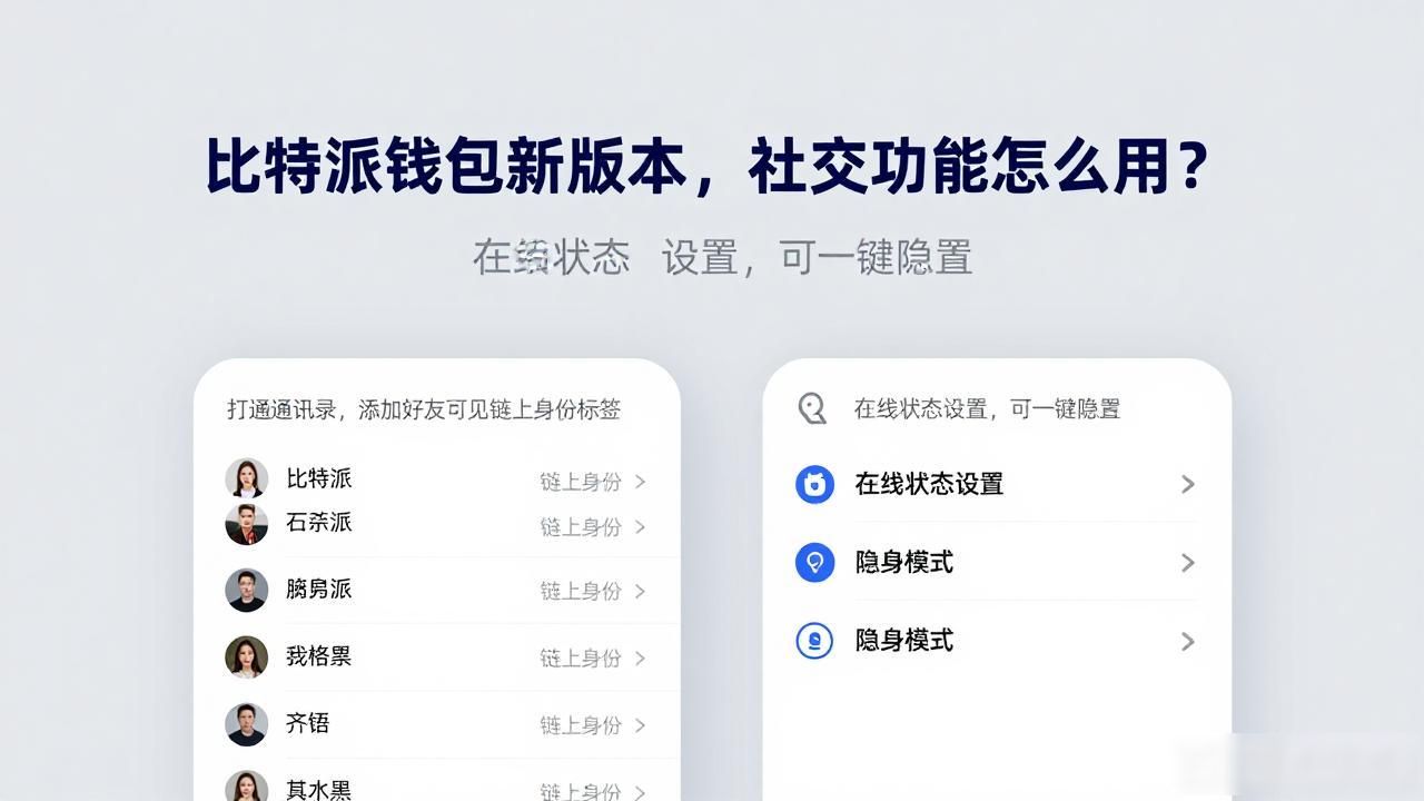 比特派钱包新版本，社交功能怎么用？